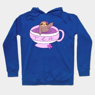 Cup of Tea Sloth Hoodie